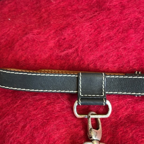 ORCIANI MADE IN ITALY GENUINE LEATHER BELT BAG with CHAIN DETAIL - Picture 4 of 14